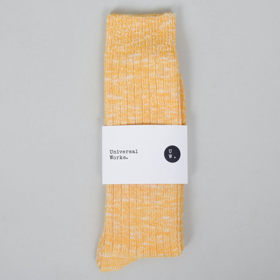 Universal Works Slub Sock - Yellow