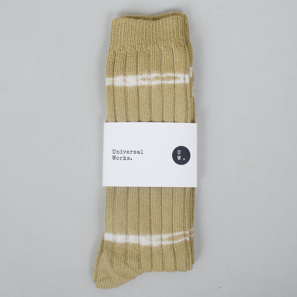 Universal Works Tie Dye Sock - Dark Sand