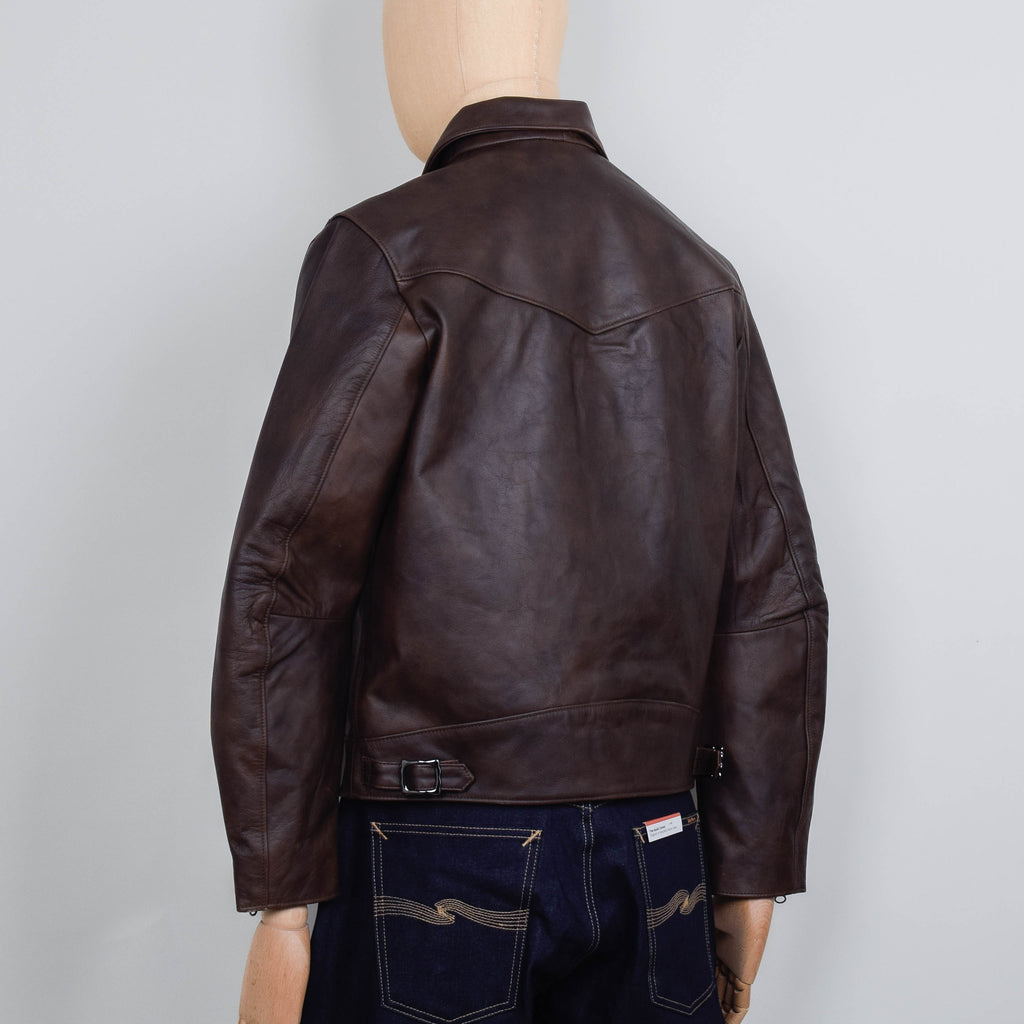Nudie Jeans Eddy Rider Leather Jacket - Brown – Liquor Store