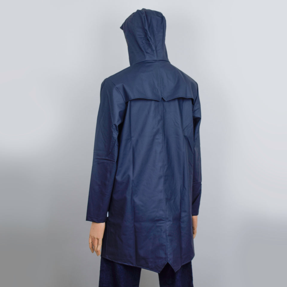 Rains Long Jacket - Navy