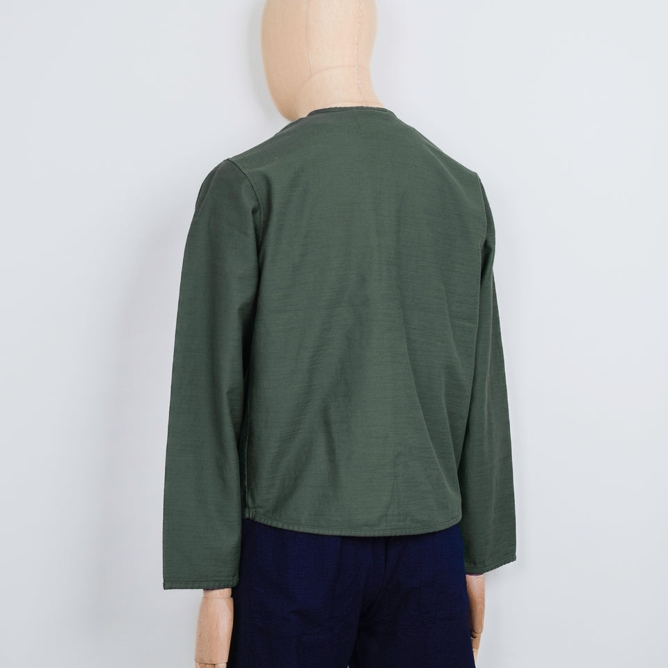 Universal Works Zip Liner Jacket Sateen - Olive