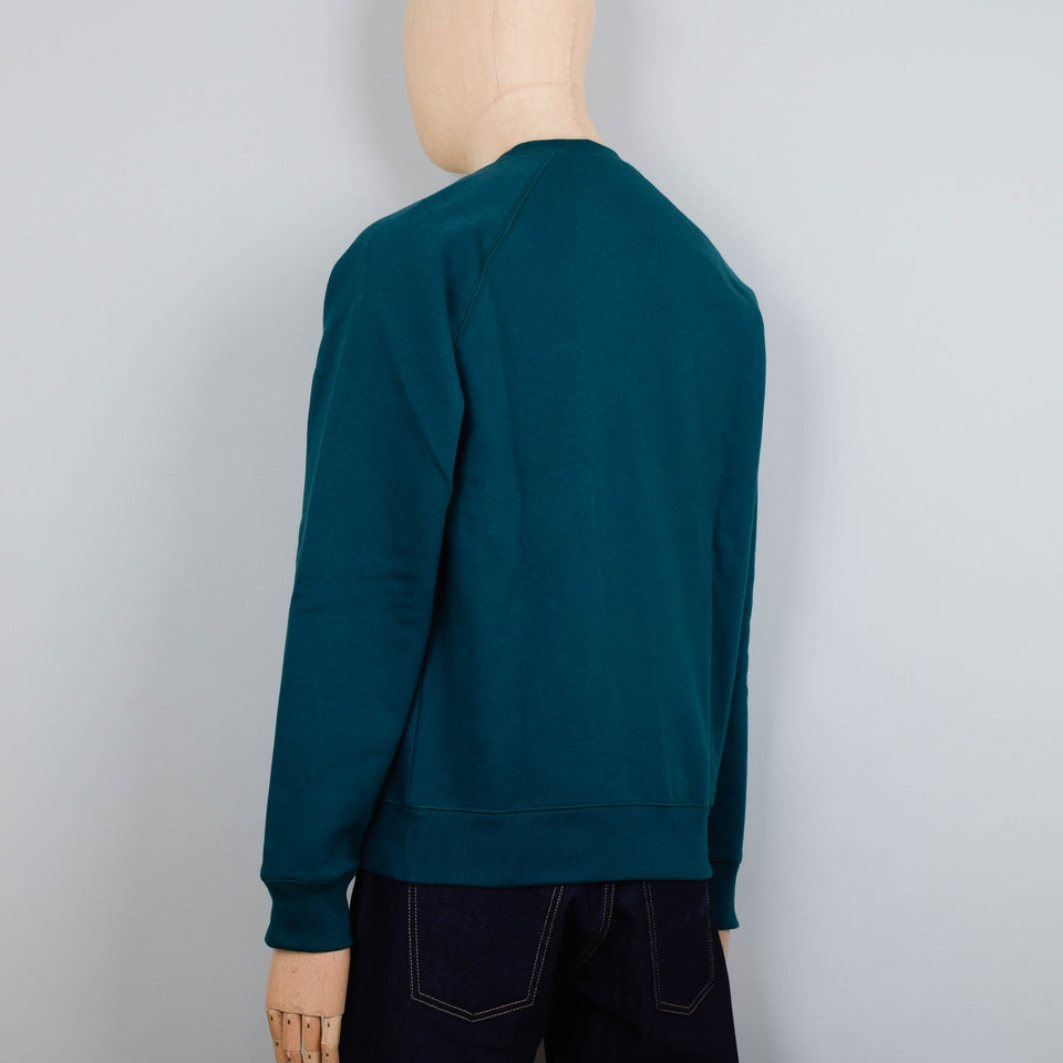 Carhartt WIP Chase Sweat - Chervil/Gold