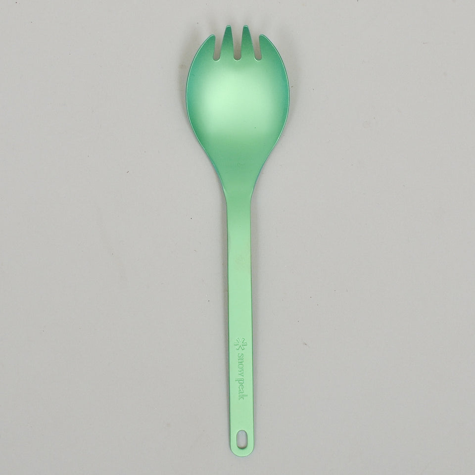 Snow Peak Titanium Spork - Green