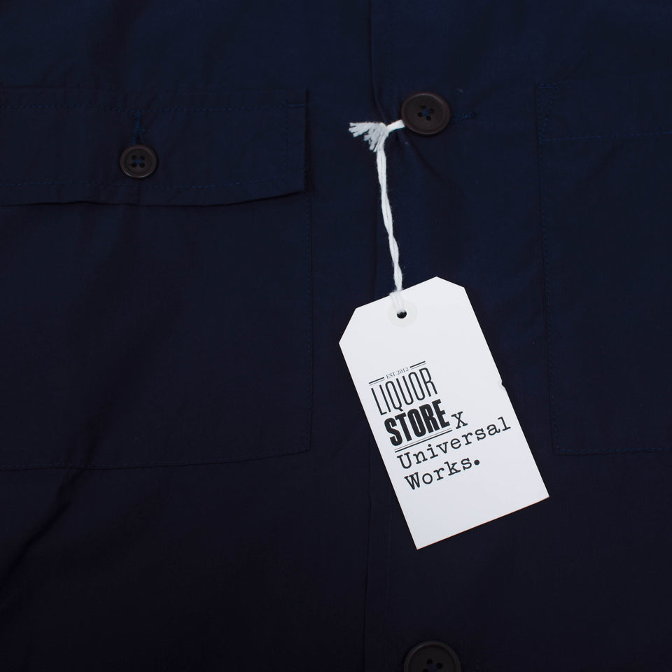 Universal Works x Liquor Store Dockside Overshirt - Navy