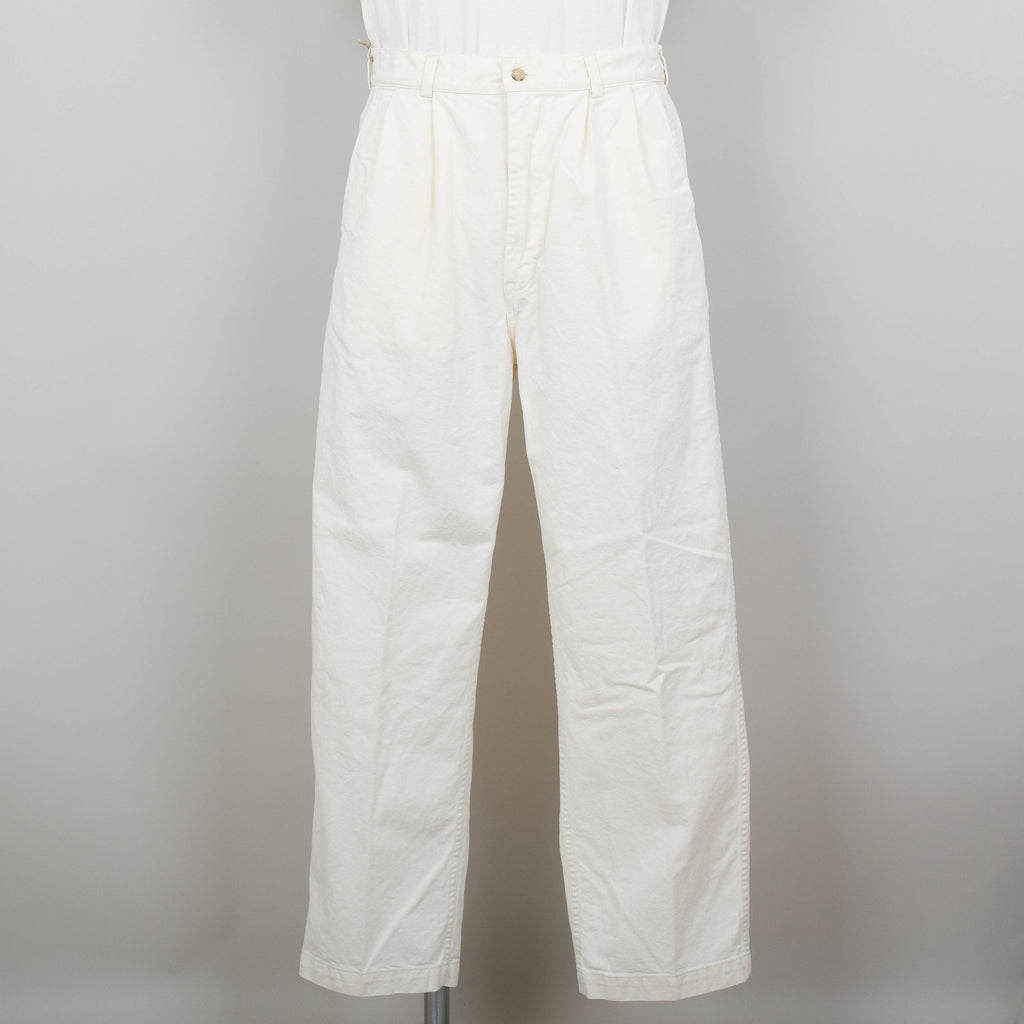 30’s-40’s Japan linen two tuck trousers