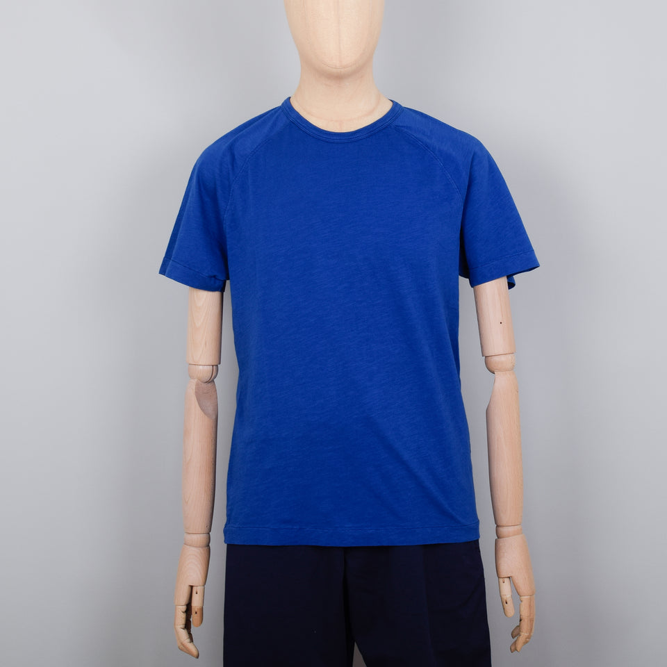 YMC Television Raglan T-Shirt - Blue