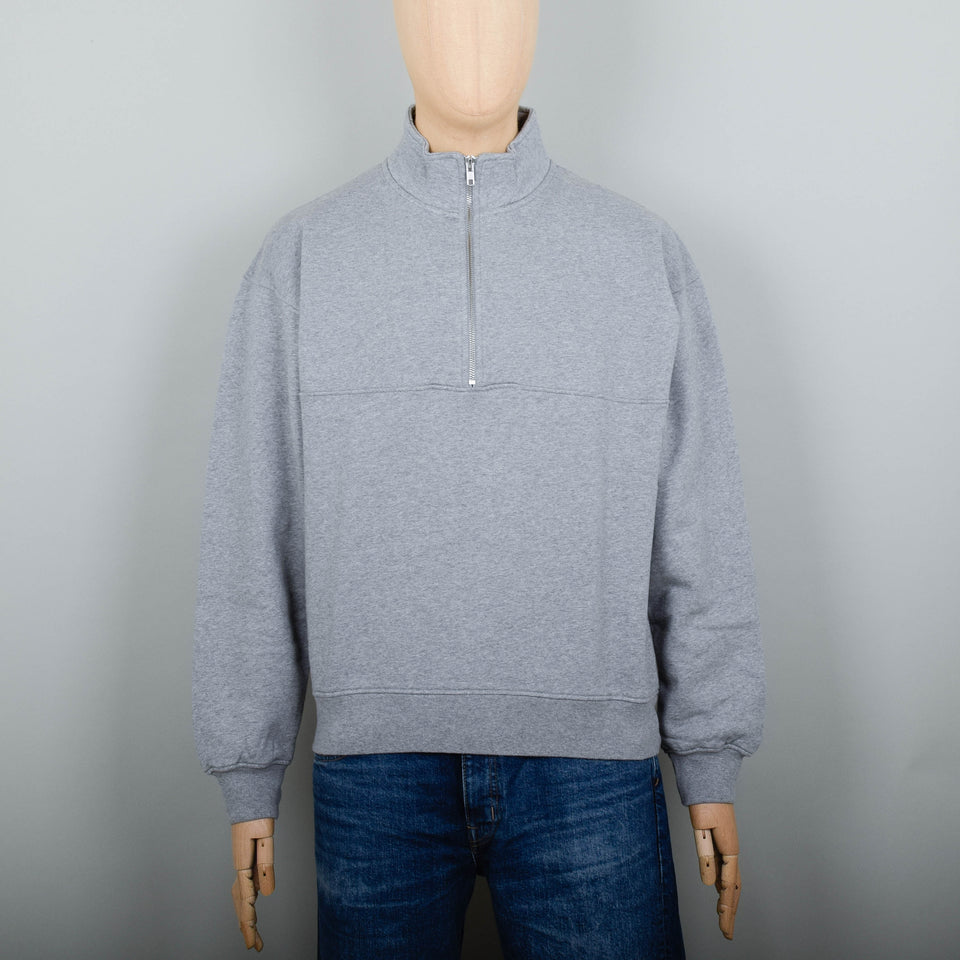 Colorful Standard Organic Quarter Zip - Heather Grey