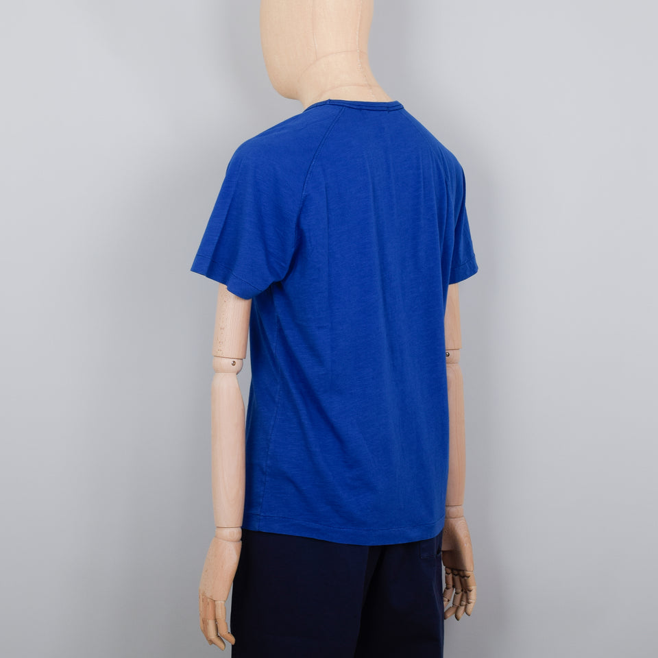 YMC Television Raglan T-Shirt - Blue