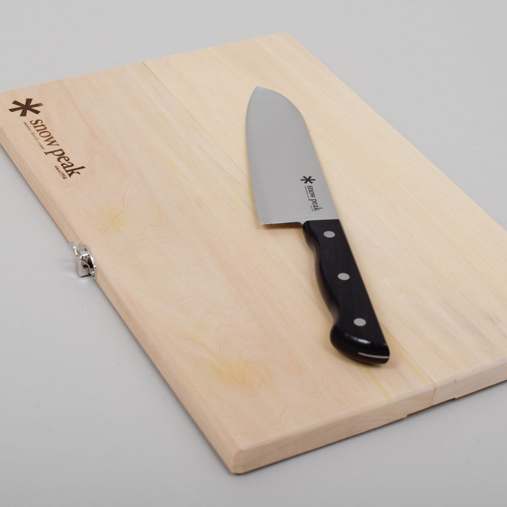 Snow Peak Folding Chopping Board & Knife Set - Medium – zen minded