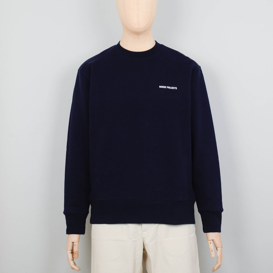Norse Projects Arne Logo Sweat - Dark Navy
