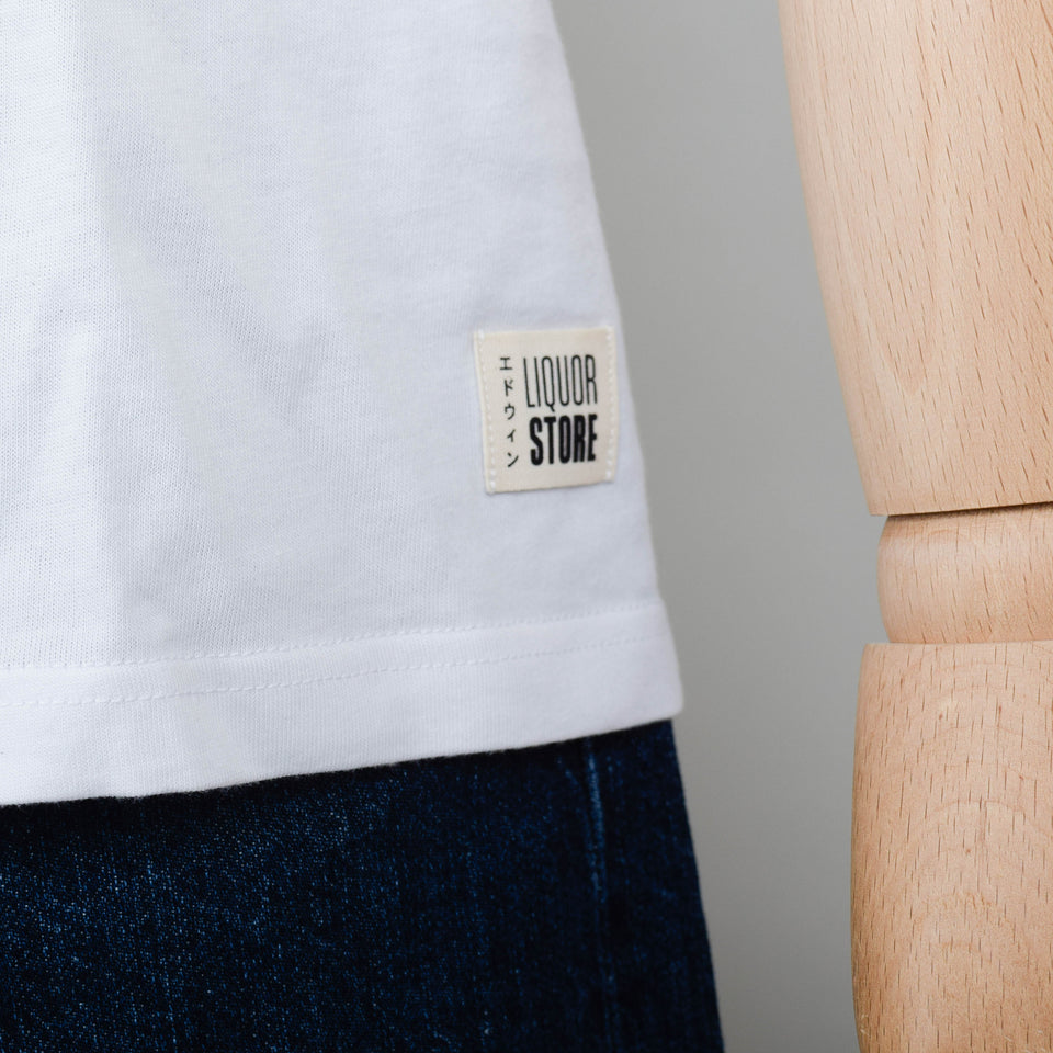 Liquor Store x Edwin 10th Anniversary Twin Pack T-Shirts - White