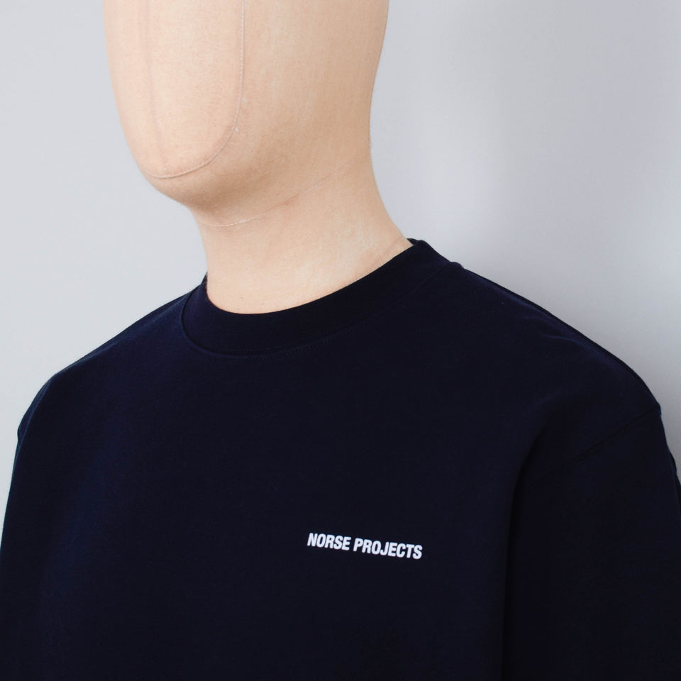 Norse Projects Arne Logo Sweat - Dark Navy