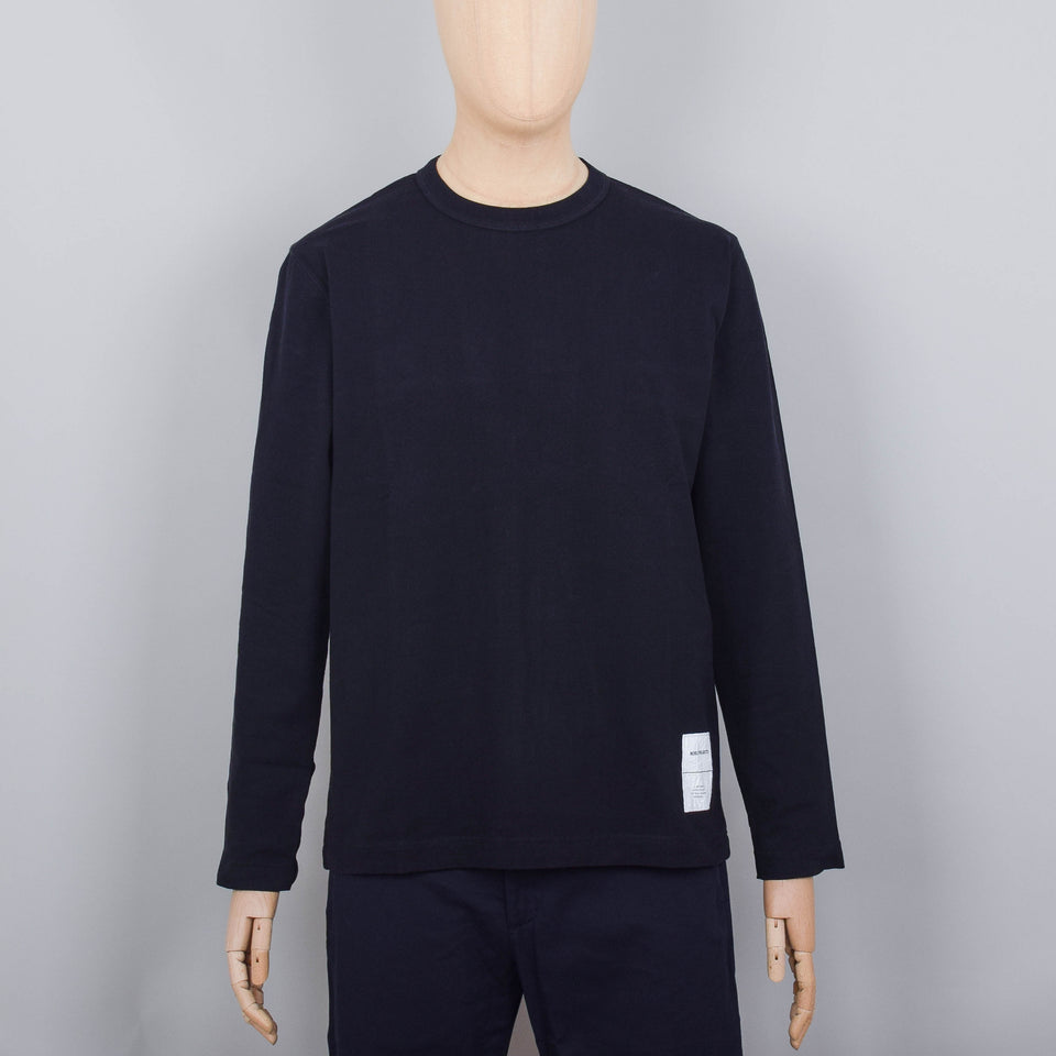 Norse Projects Holger Tab Series Logo LS T-Shirt - Black