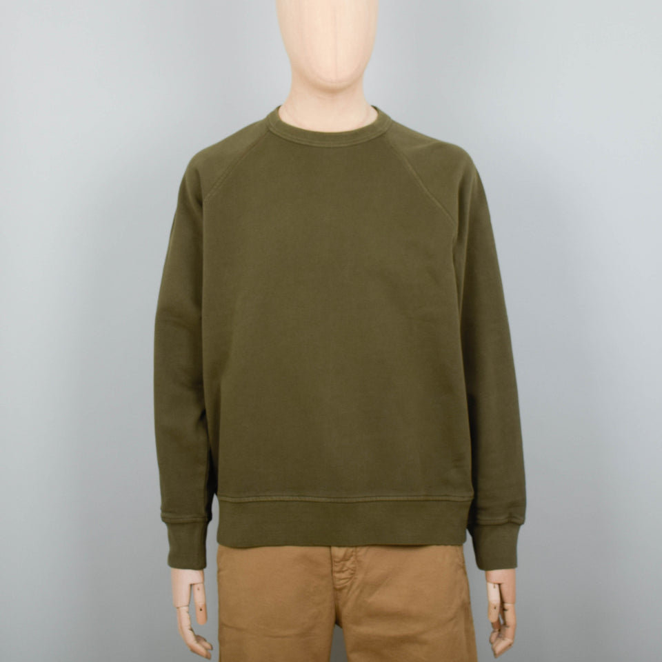 YMC Schrank Raglan Sweatshirt - Dark Olive