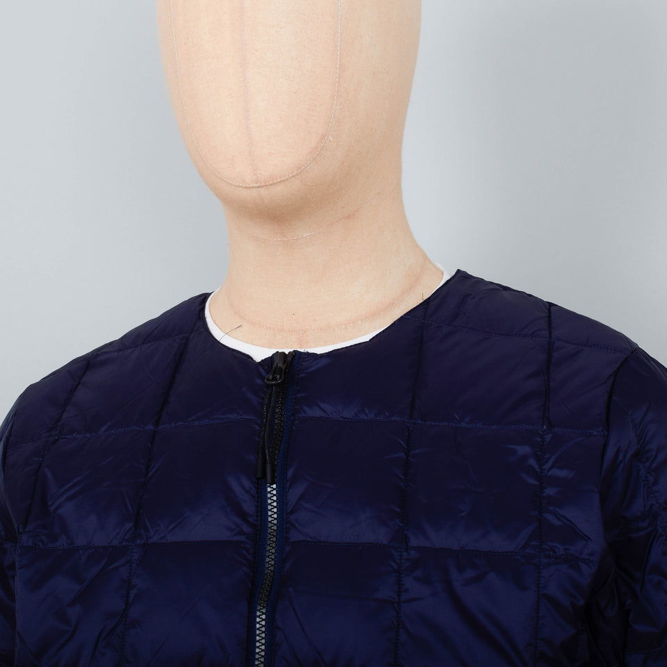 Taion 104 Crew Neck Zip Down Jacket - Navy