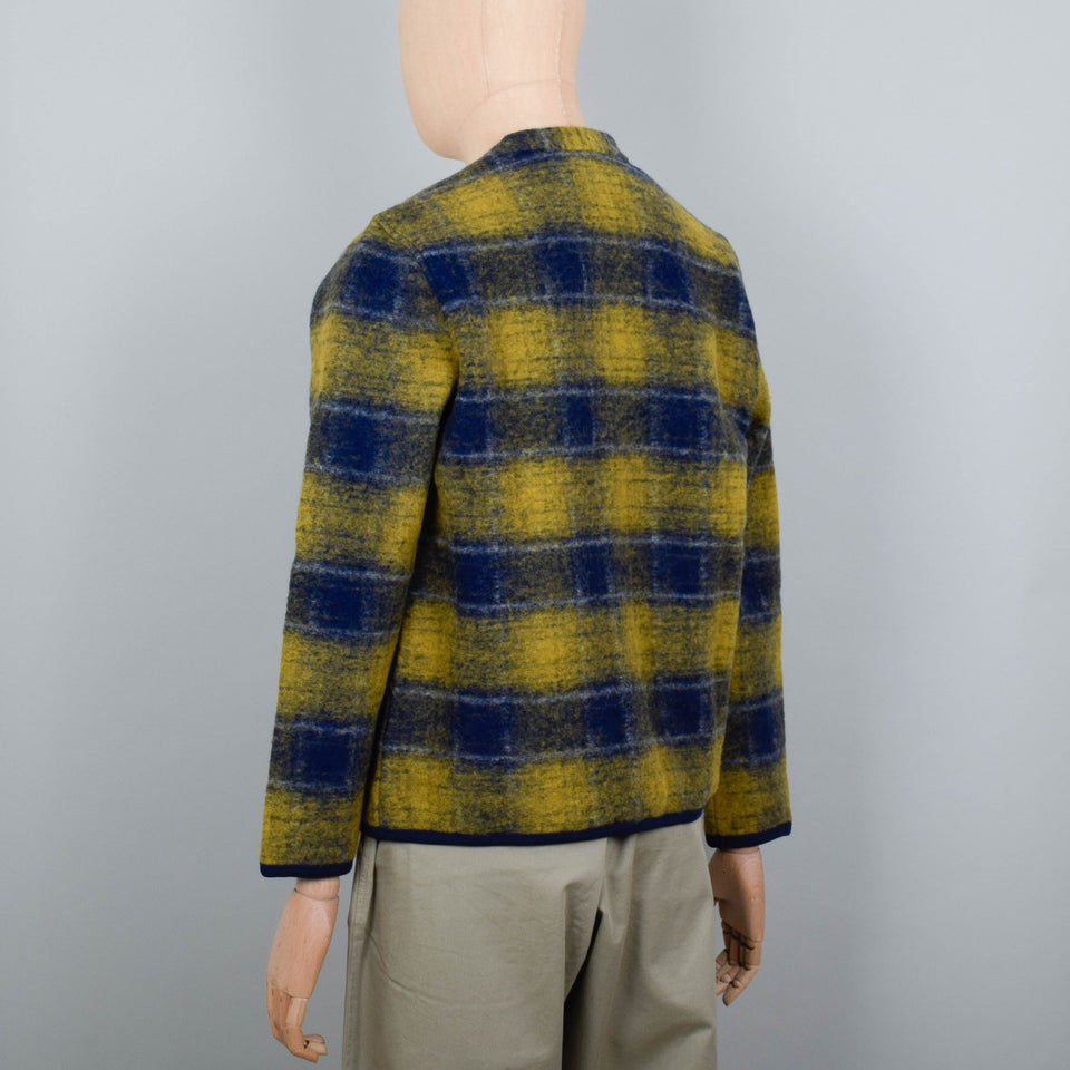 Universal Works Cardigan Austin Wool Fleece - Yellow
