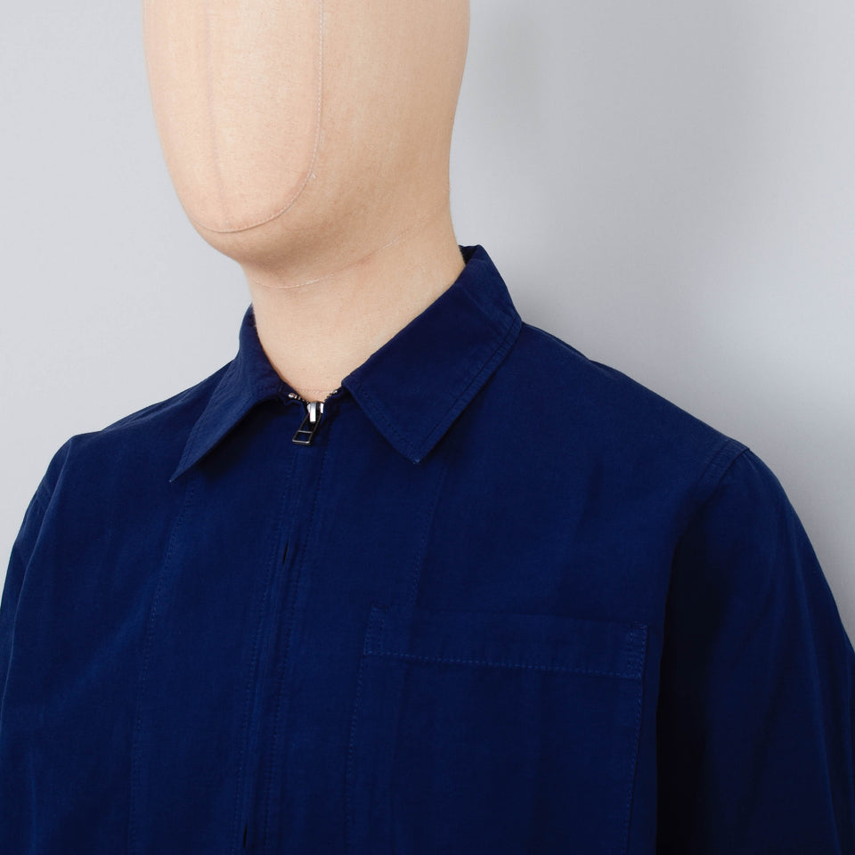 Norse Projects Julian Cotton Linen Jacket - Navy