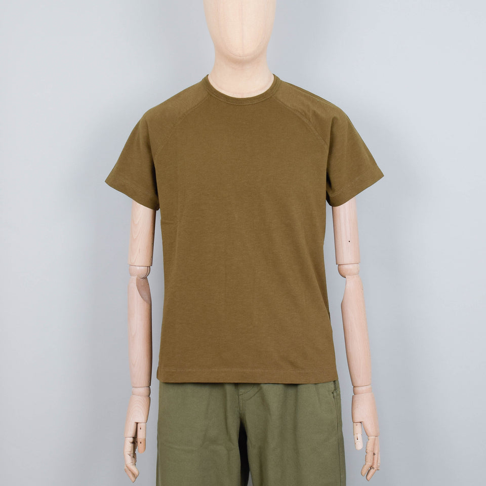 YMC Television Raglan T-Shirt - Olive