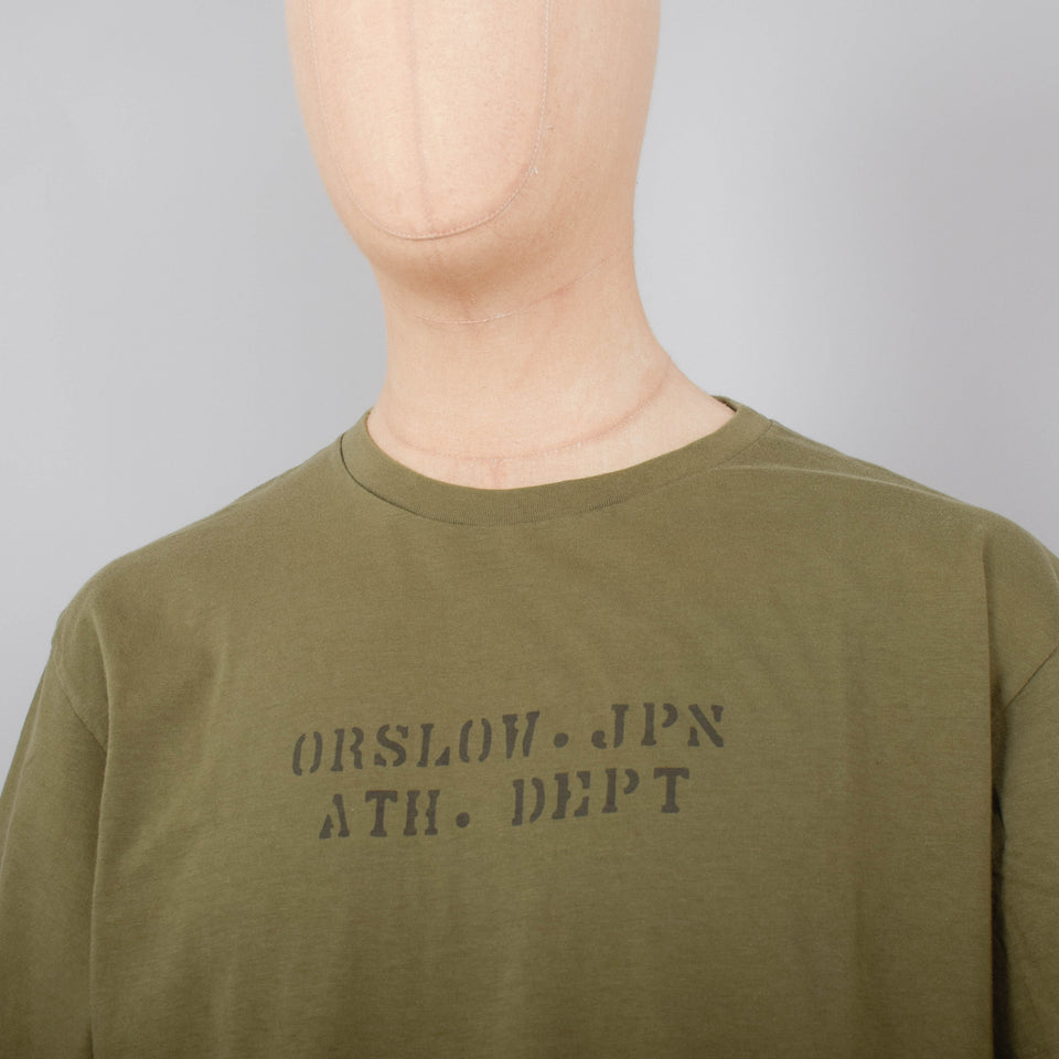 Orslow JPN ATH DEPT T-Shirt - Army Green