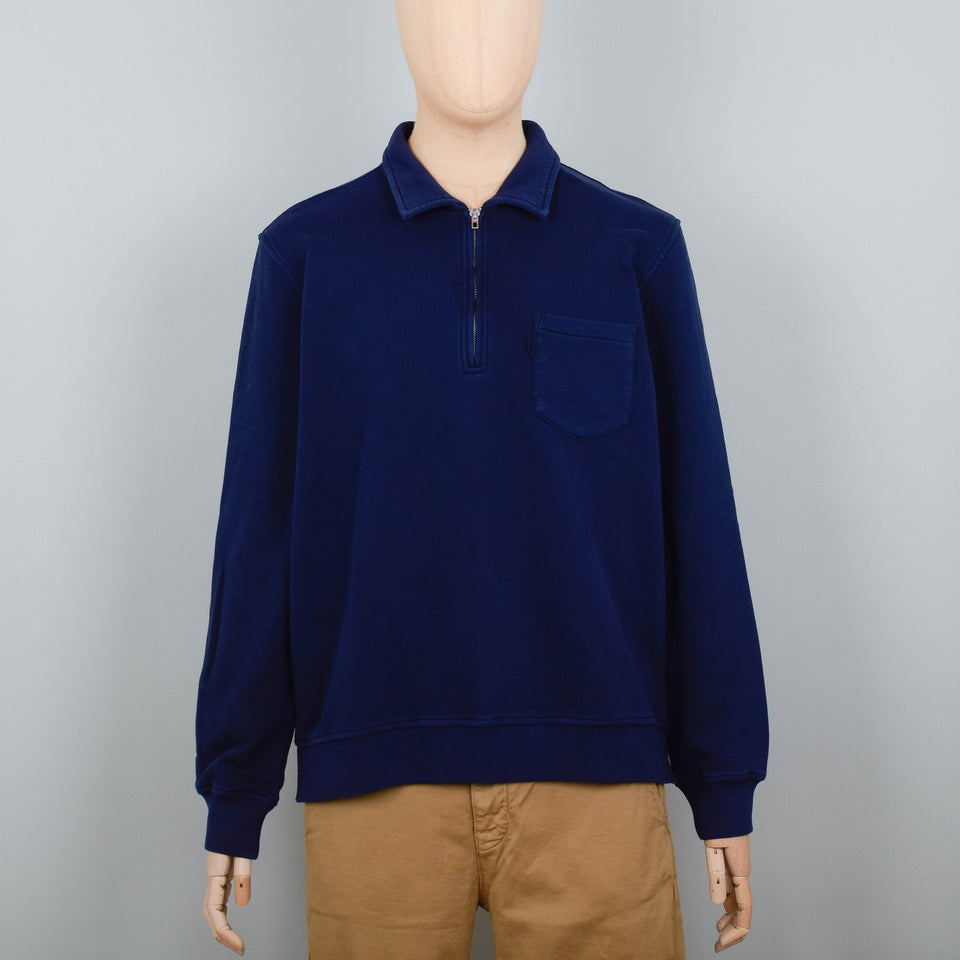 YMC Sugden Zip Sweatshirt - Navy