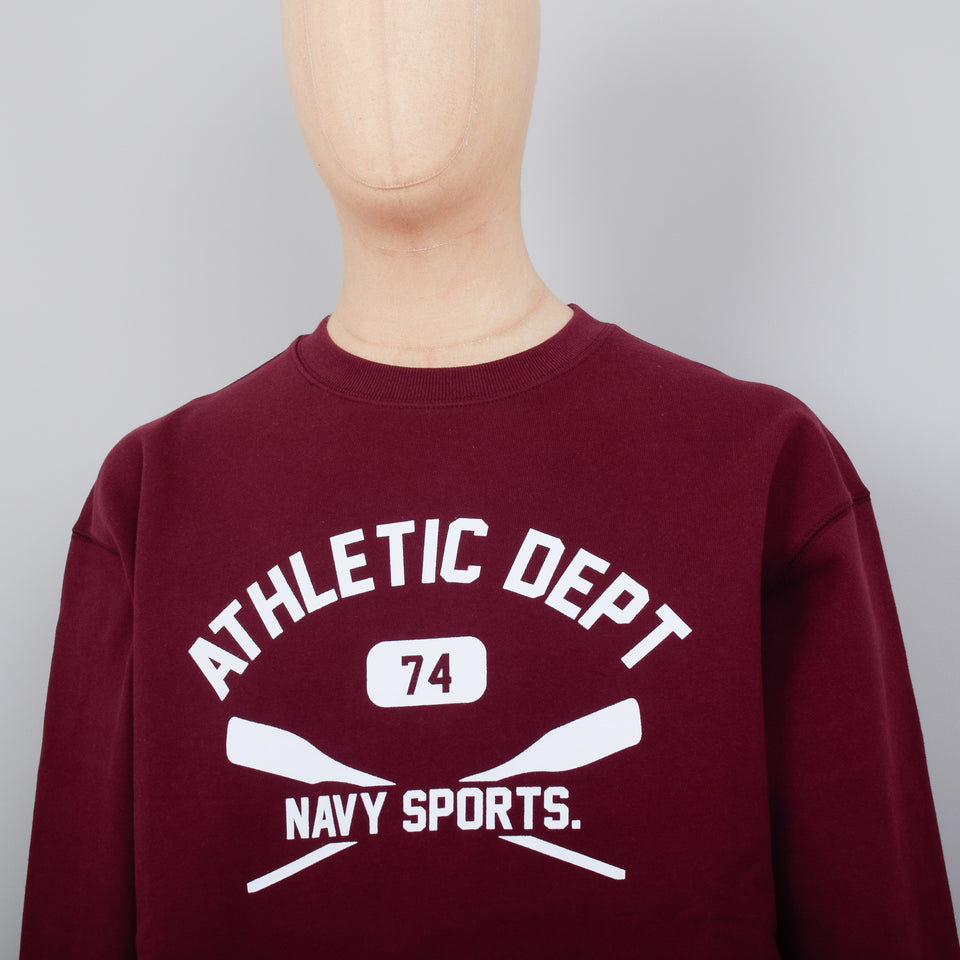 Uniform Bridge Athletic Dept Sweatshirt - Burgundy