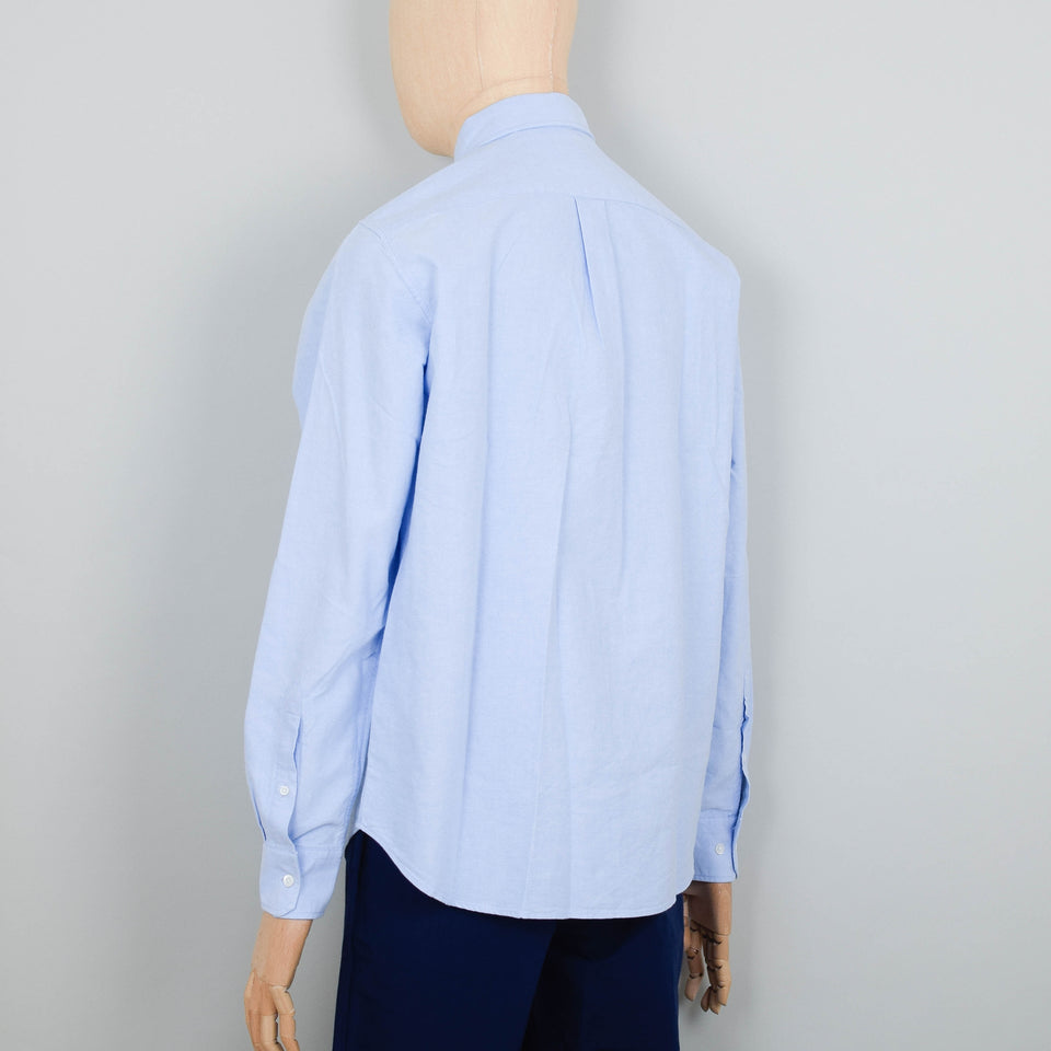 Norse Projects Algot Oxford Monogram - Pale Blue