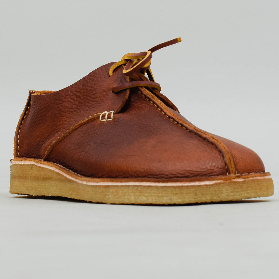 Yogi Caden Centre Seam Leather Shoe - Chestnut Brown