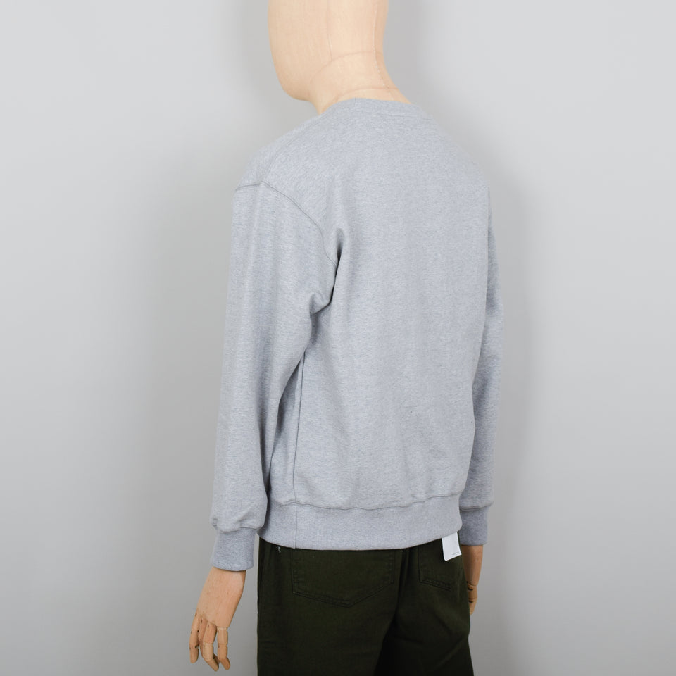 Uniform Bridge Navy Sports Club Sweatshirt - Melange Grey