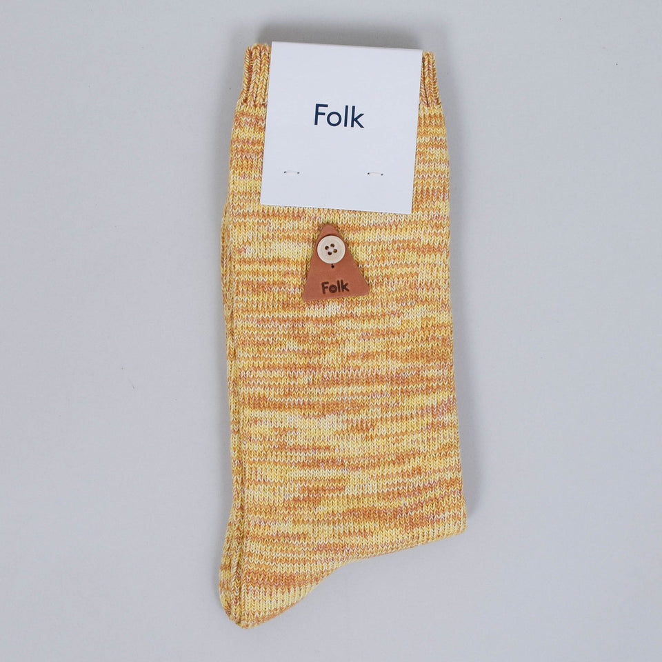 Folk Melange Socks - Gold Mix