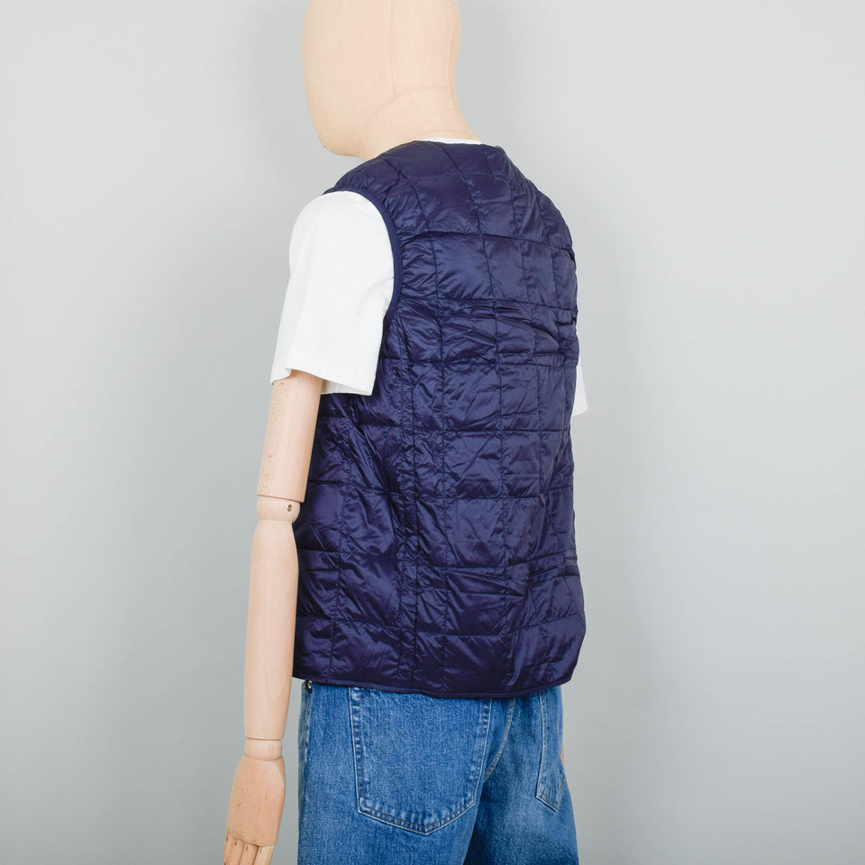 Taion 004 Crew Neck Button Down Vest - Navy