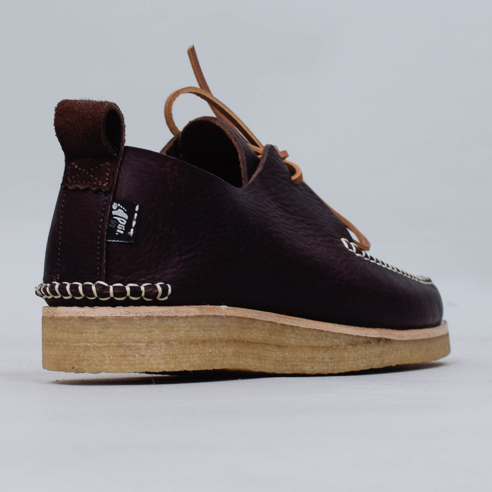 Yogi Lawson Tumbled Leather Shoe - Dark Brown