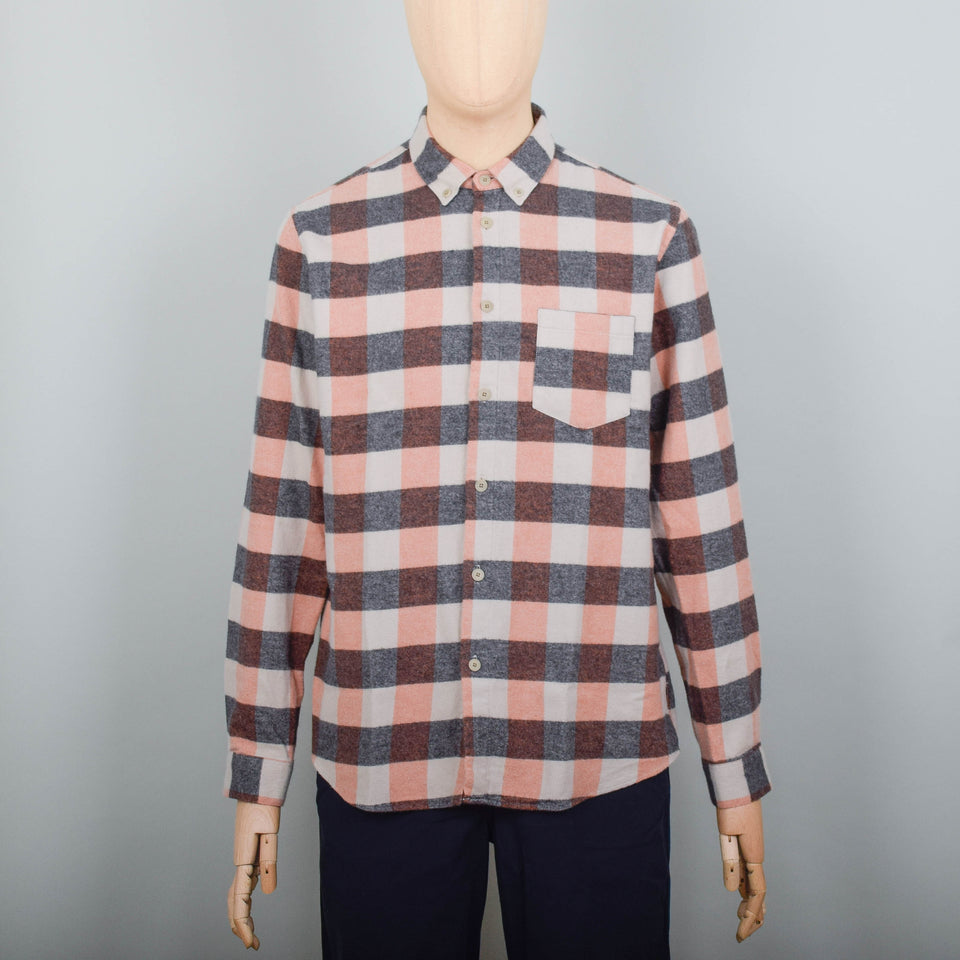 Folk Relaxed Fit Shirt - Copper Flannel Check