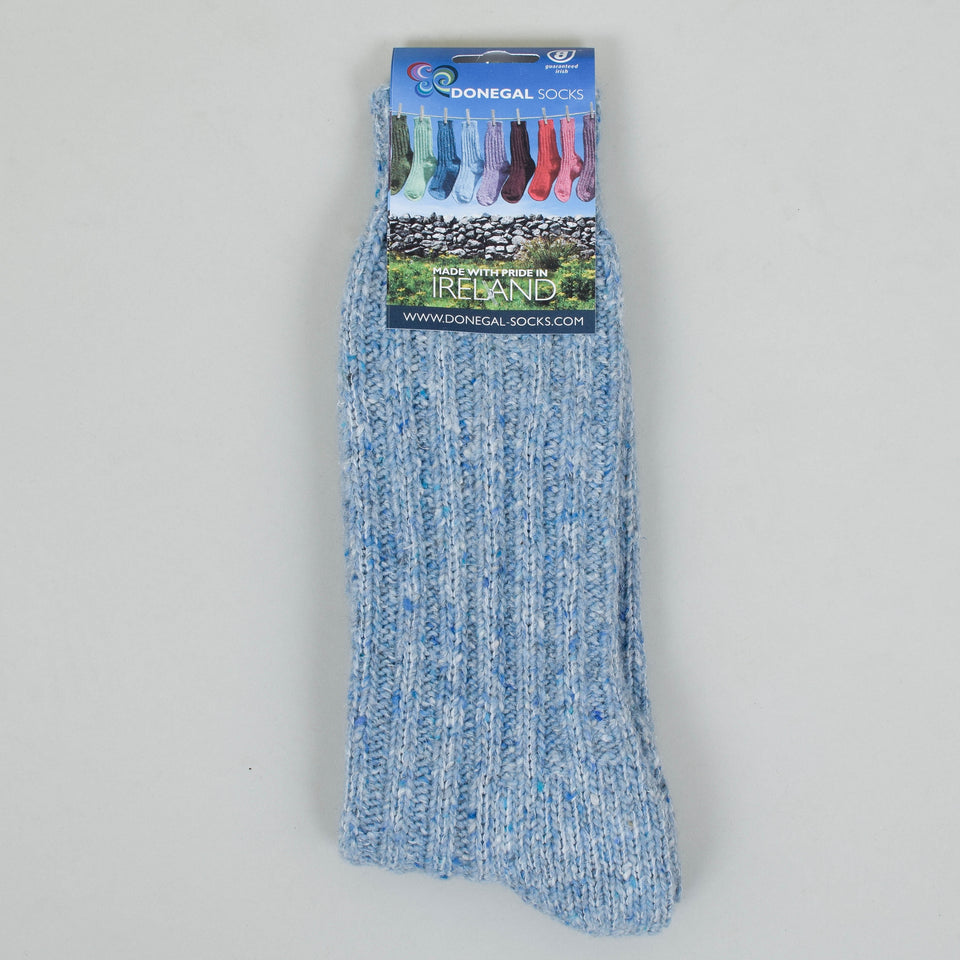 Donegal Wool Mix Sock - Light Blue