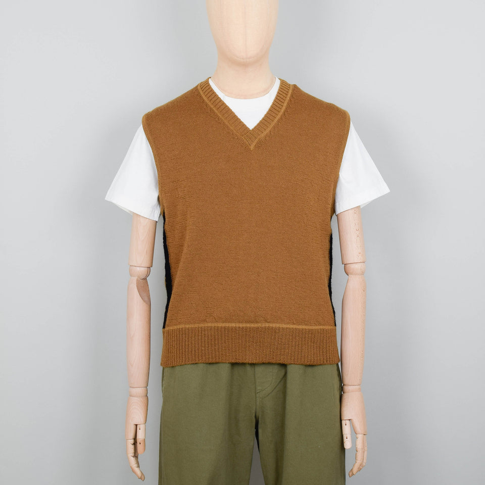 MHL Sports Slipover Virgin Wool - Ochre/Black