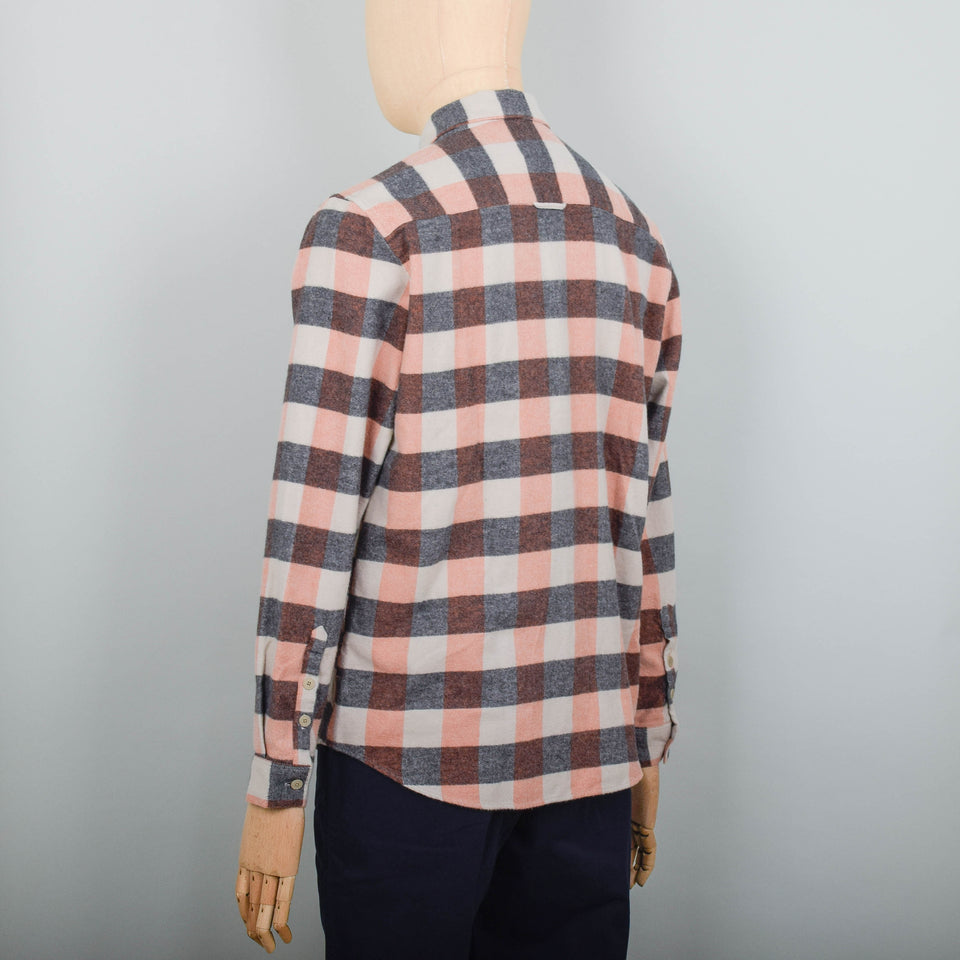 Folk Relaxed Fit Shirt - Copper Flannel Check