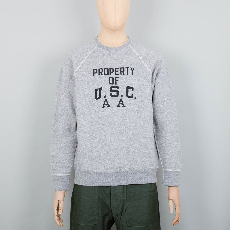 OrSlow Vintage Crew Neck Sweatshirt - Heather Grey