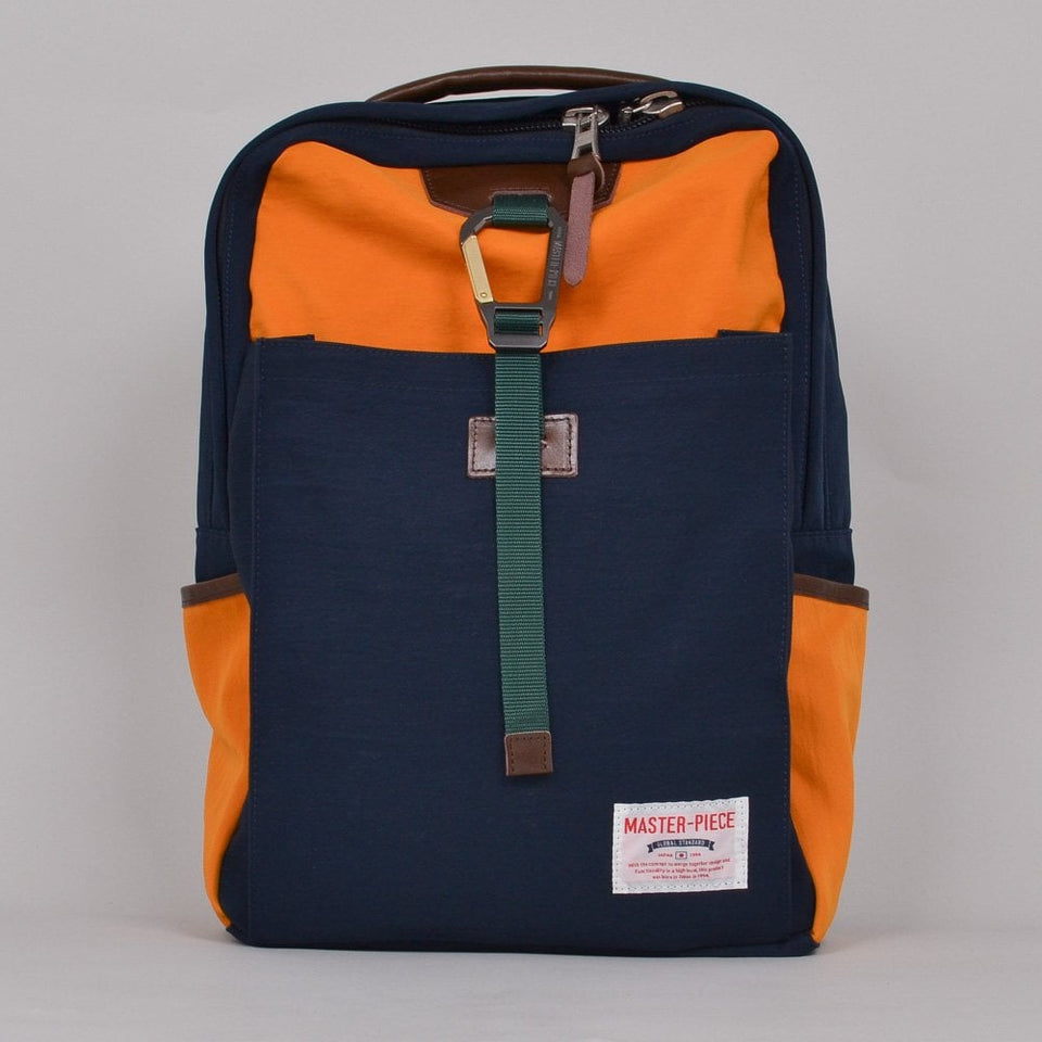 Master-Piece Link Series Backpack - Navy/Yellow