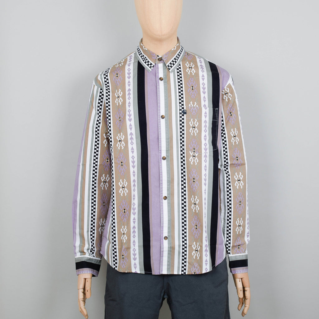 Carhartt WIP L/S Coba Stripe Shirt - Violanda/Soot – Liquor