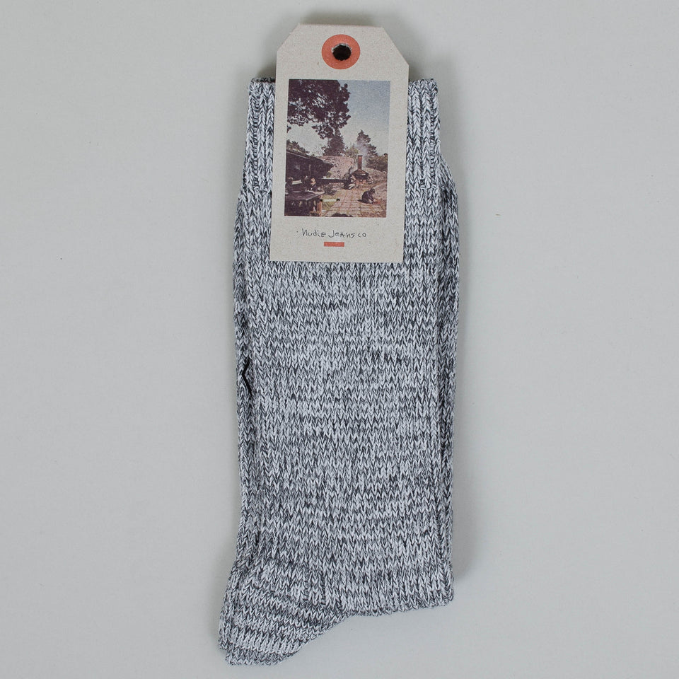 Nudie Chunky Sock Rebirth - Grey Melange