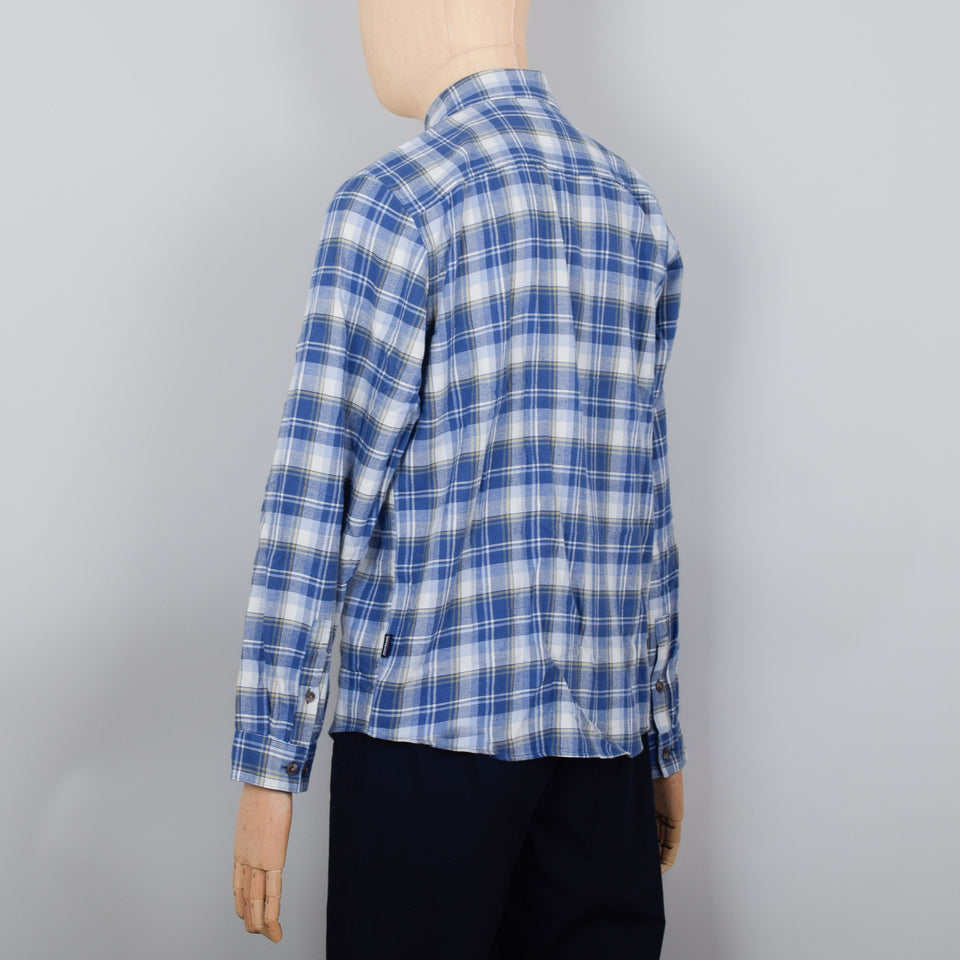 Patagonia Fjord Flannel Shirt Light Weight - Current Blue
