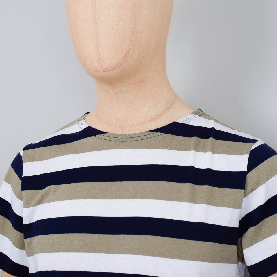 Armor Lux Short Sleeve Sailor T-Shirt - Green Stripe