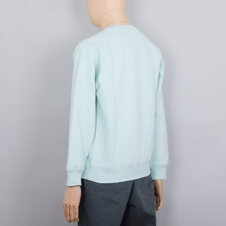 Carhartt WIP Chase Sweat - Pale Spearmint/Gold