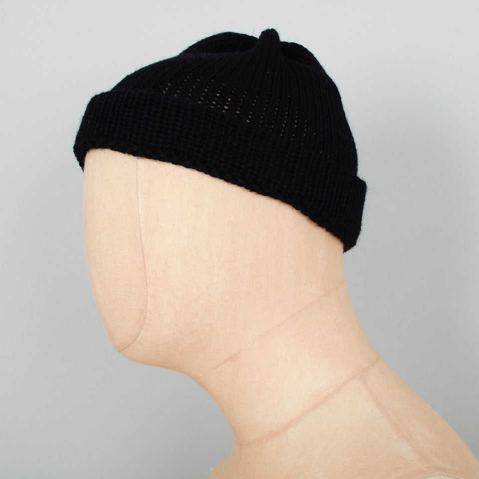 Universal Works Short Watch Cap British Wool - Black