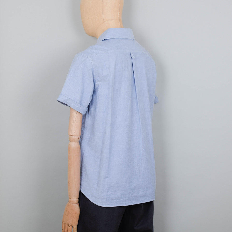 Danton Round Collar P.O Shirt S/S - Blue