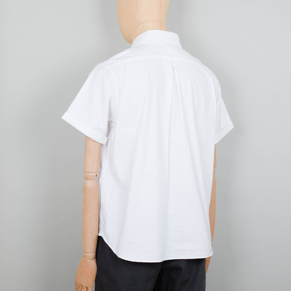 Danton Round Collar P.O Shirt S/S - White