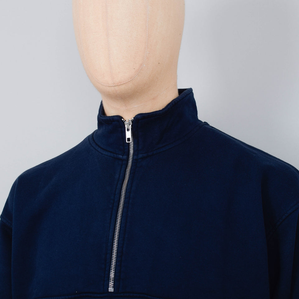 Colorful Standard Organic Quarter Zip - Navy Blue