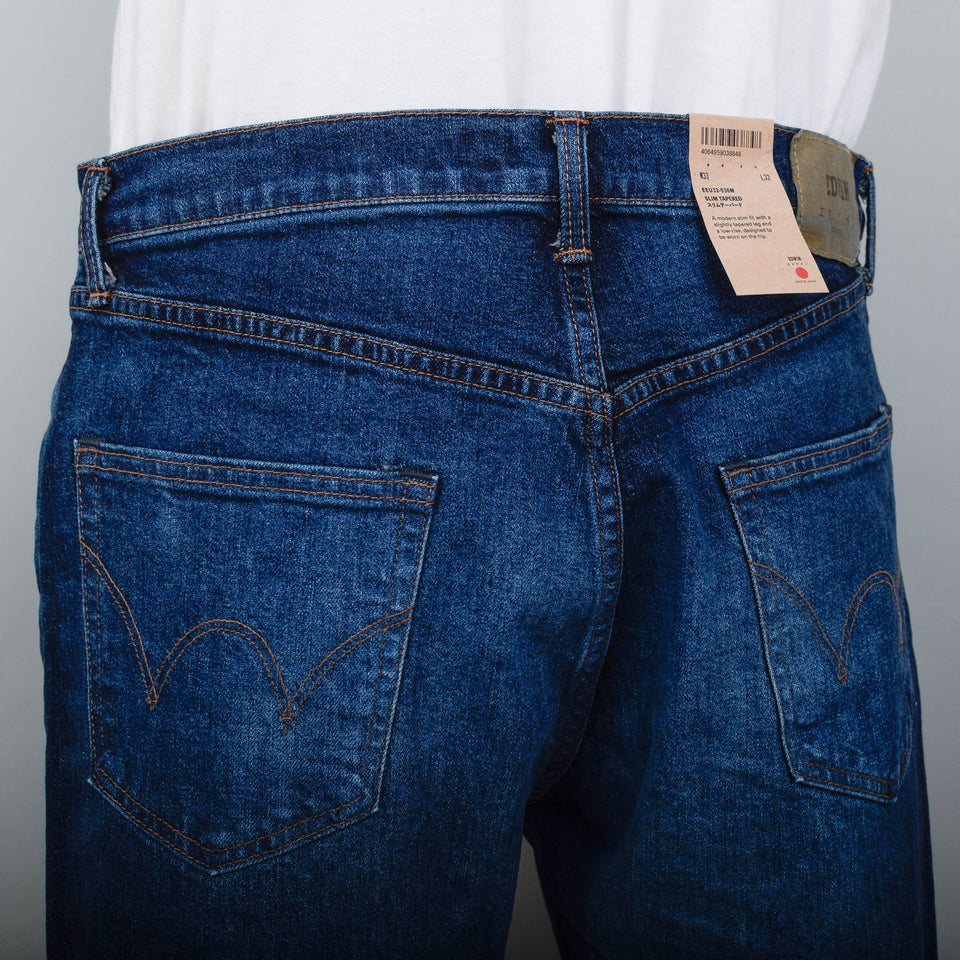 Edwin Slim Tapered - Blue Mid Dark Used 1