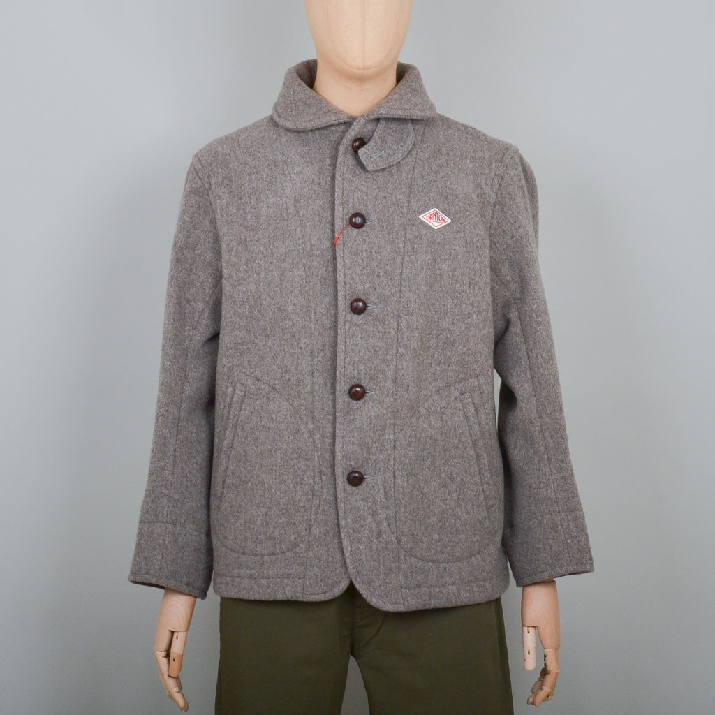 Danton Round Collar Wool Coat A0032 - Heather Beige – Liquor Store