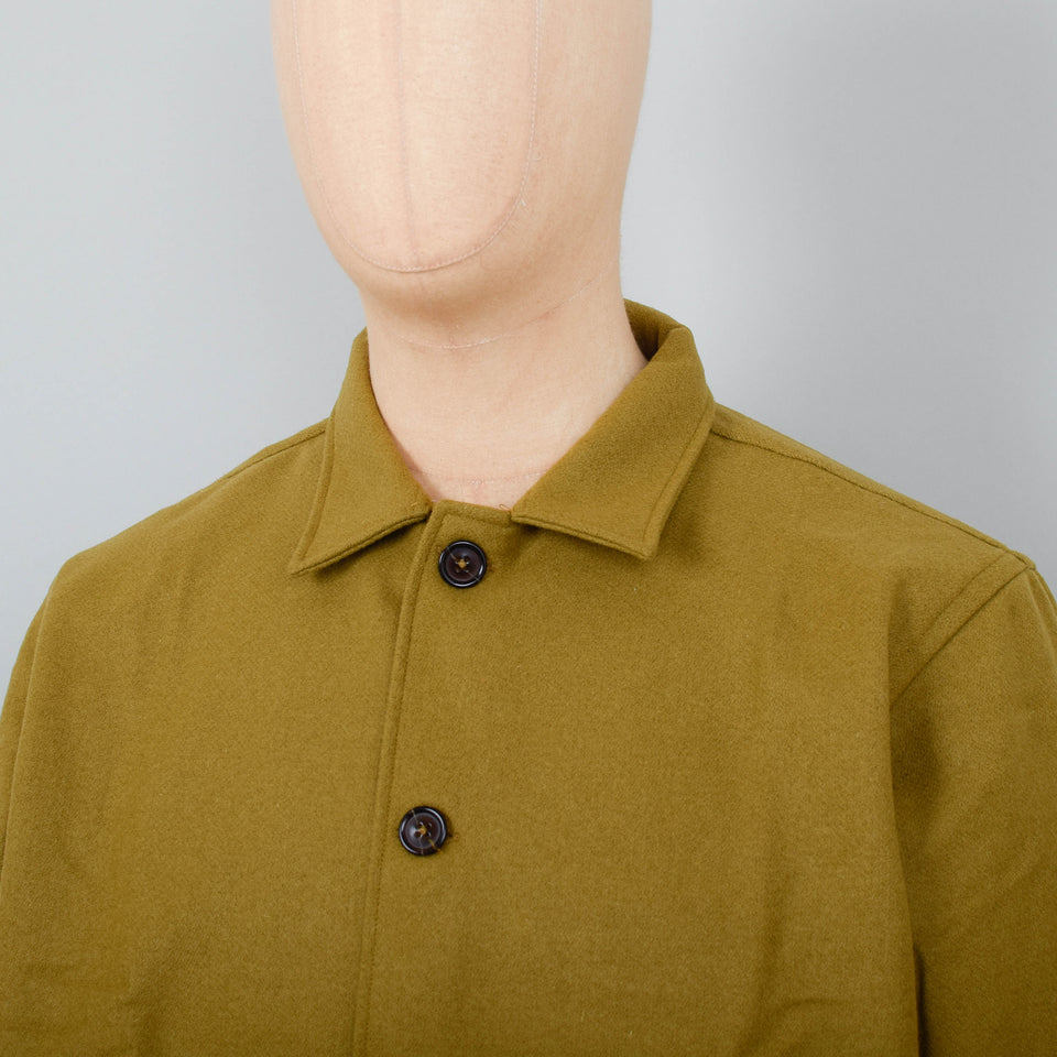 Universal Works Easy Overshirt Melton - Mustard