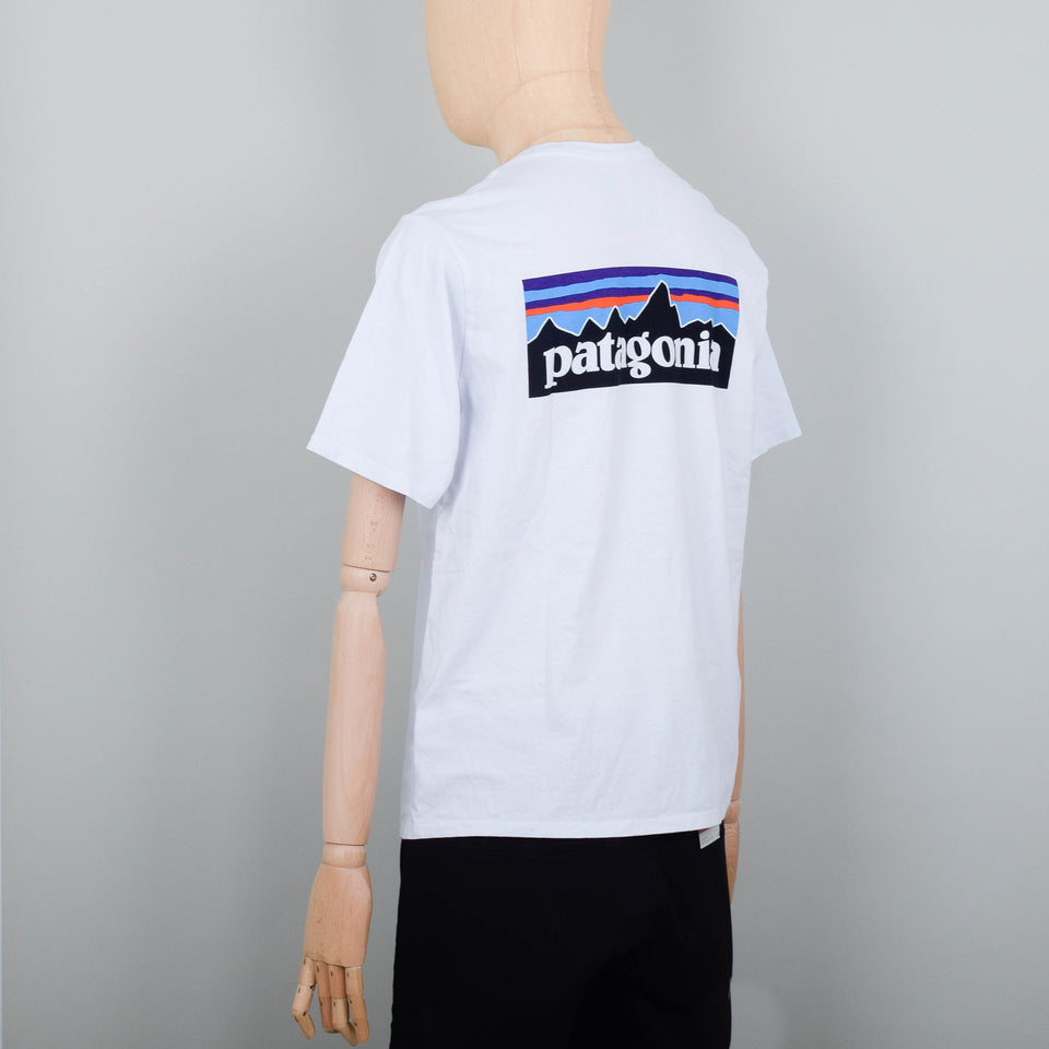 Patagonia P-6 Logo Responsibili Tee - White